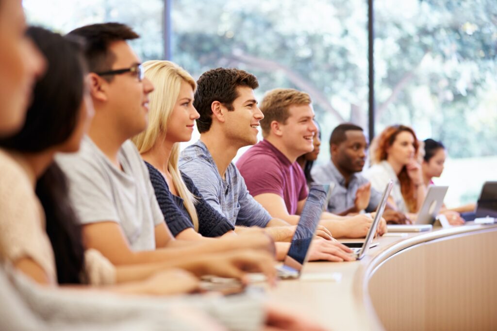 University students attending an event organized with Timely's university event management software