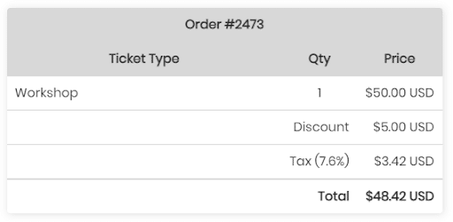 print screen of the improved checkout process where the customer can check the order before it is final