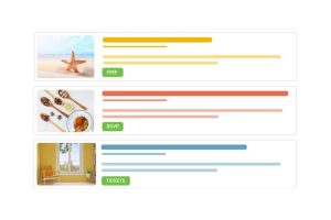 Begivenhedskalender – Moderne listevisning