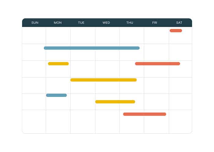 Events Calendar - Month View