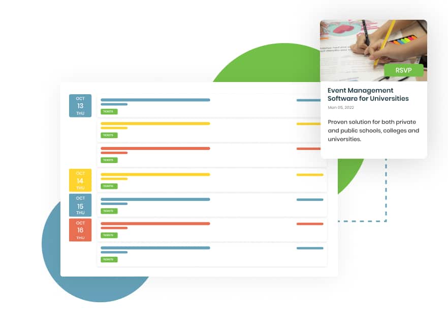 beeldcollage voor Timely Evenementen Kalender Compacte Agenda Bekijk Demo