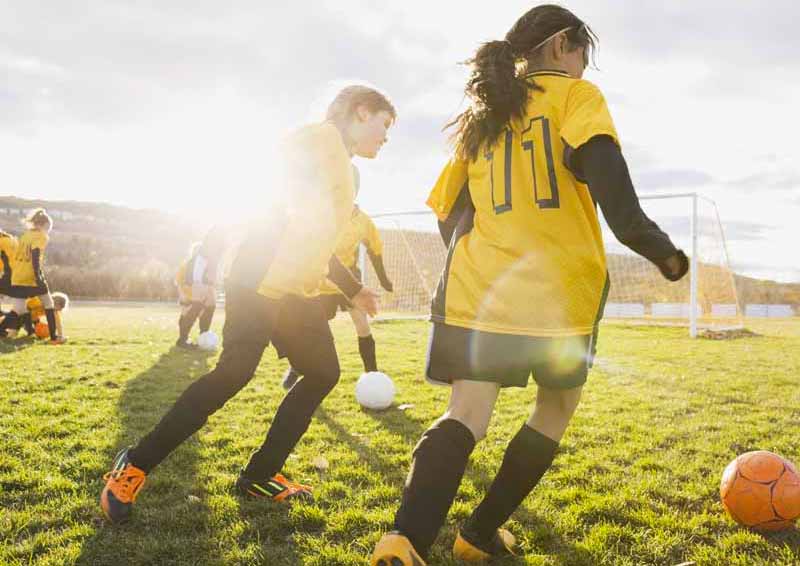 kindervoetbalspel gepromoot met Timely software voor evenementenbeheer voor sportevenementen