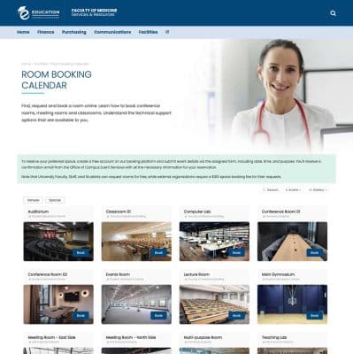 Room Booking demo Website