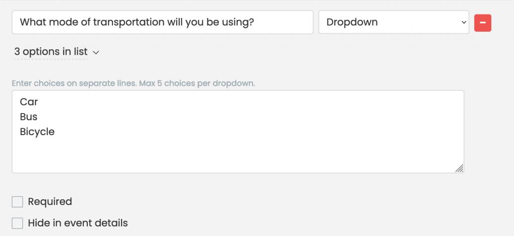 Timely's April 1 2024 Product Update of dropdown menu option.