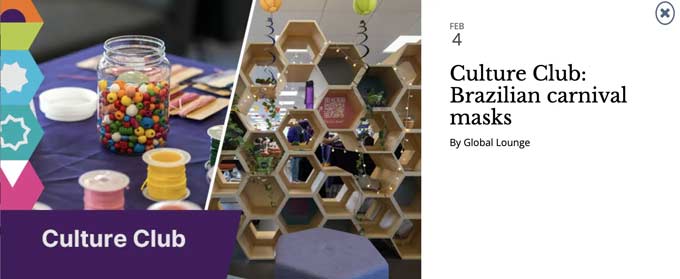 A Universidade de Bristol sediou um vibrante evento de Máscaras de Carnaval Brasileiras.