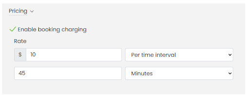 Flexible Time-Based Pricing for Space Bookings