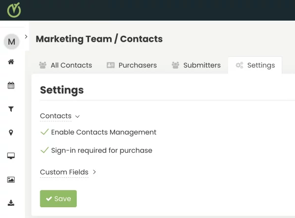 Contacts module enabled.