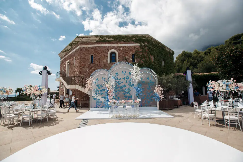Beautiful outdoor party venue.
