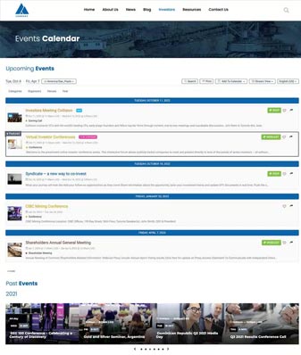Investor Relations kalender