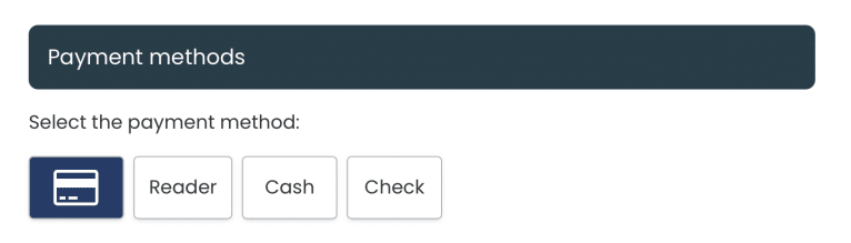 Punti vendita: pagamenti in contanti e con assegno.