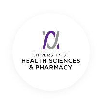 Logotipo da Universidade de Ciências da Saúde e Farmácia (UHSP)