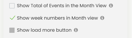 Calendar Views: Display Week Numbers in Month View