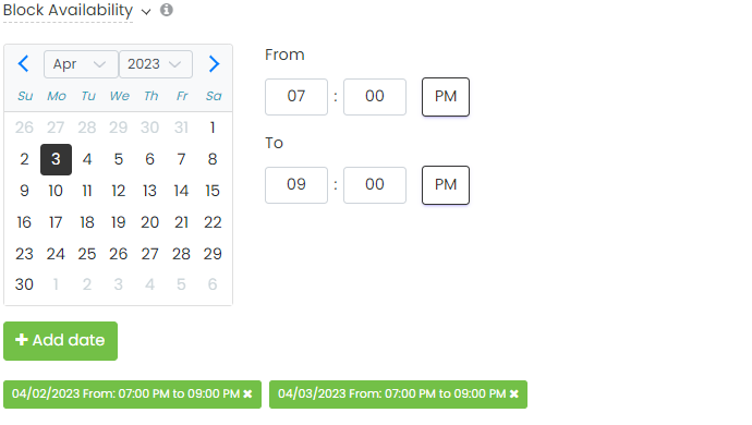 tela de impressão de Timely recurso de disponibilidade de bloco de plataforma de gerenciamento de eventos