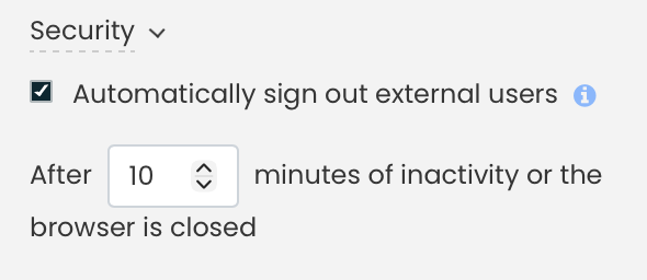 Configurable Session Timeouts